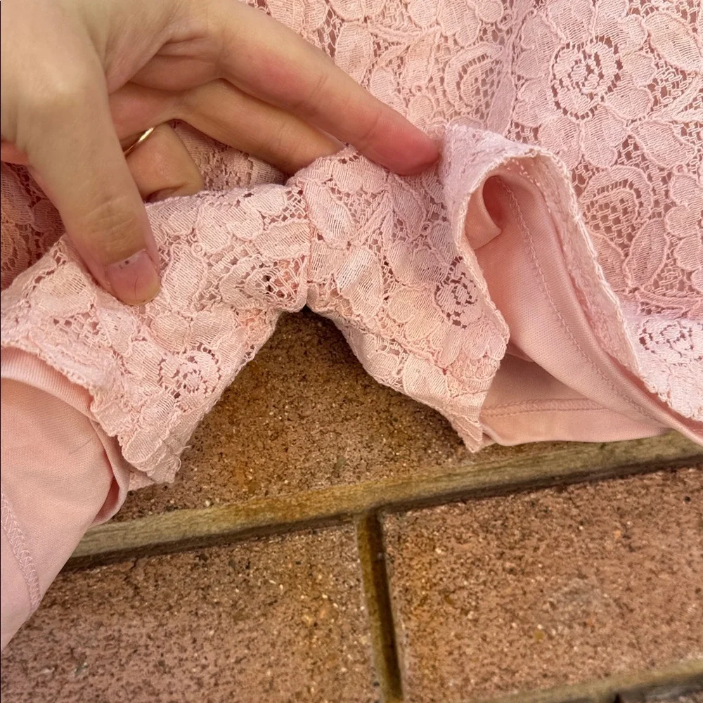 Monteau Blush Lace Kids Shorts Size XL - Picture 5 of 5